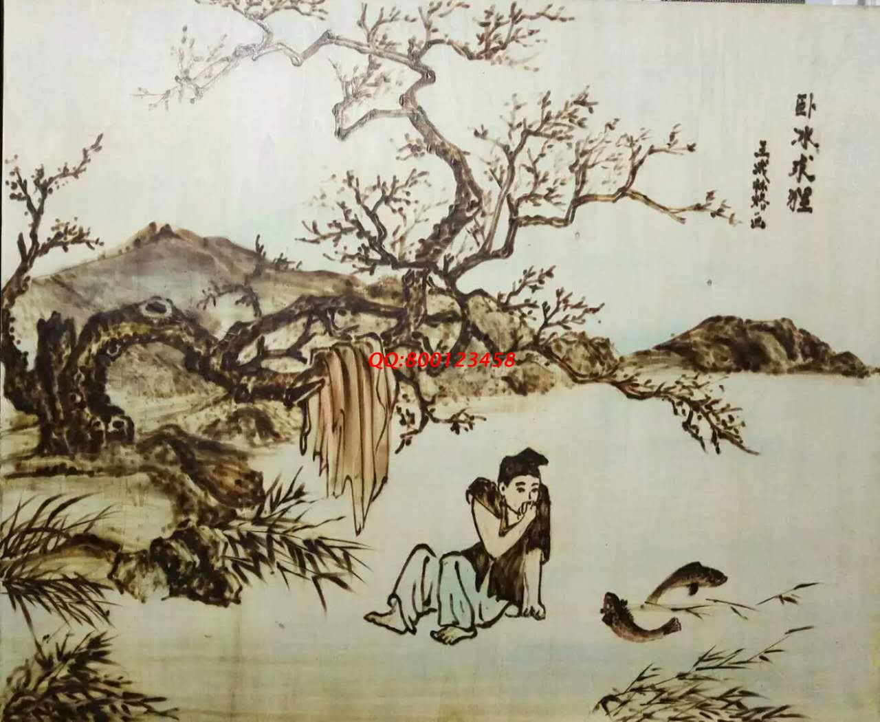 【民间手工艺品推介】邱县传统纯手工烙画，《二十四孝系列》预约定制，尺寸46*39cm