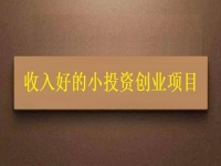 没钱就不能创业吗？这个适合穷人的创业项目为什么收入让人满意